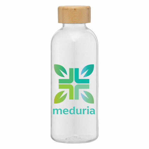 Strom - 22 oz. RPET Water Bottle with Bamboo Lid - Image 3