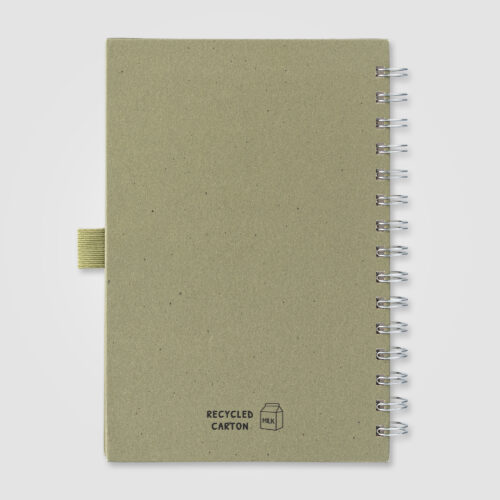 Terra Recycled Milk Carton Hard Cover Spiral Notebook - Image 3